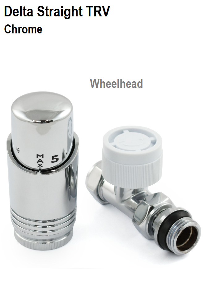 Delta Straight TRV- Chrome