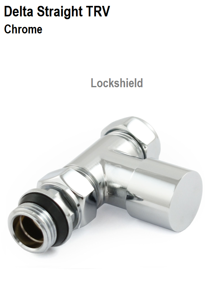 Delta Straight TRV- Chrome