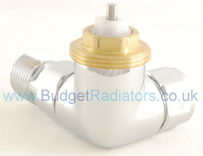 Grosvenor Corner Thermostatic Valve - White & Chrome