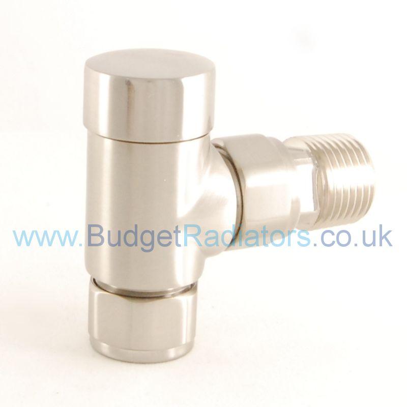Grosvenor Angled Thermostatic Valve Set - Satin Nickel
