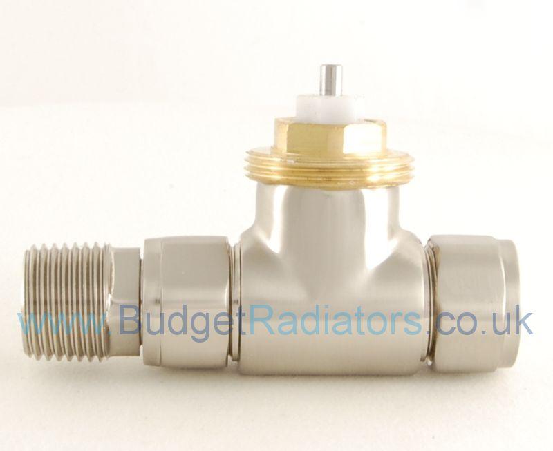 Grosvenor Straight Thermostatic Valve Set - Satin Nickel