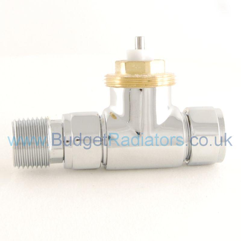 Grosvenor Straight Thermostatic Valve Set - Chrome