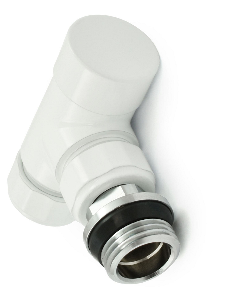 Grosvenor Angled Thermostatic Valve Set - All White