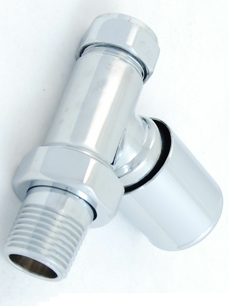 Milan Straight Manual Valve - Chrome