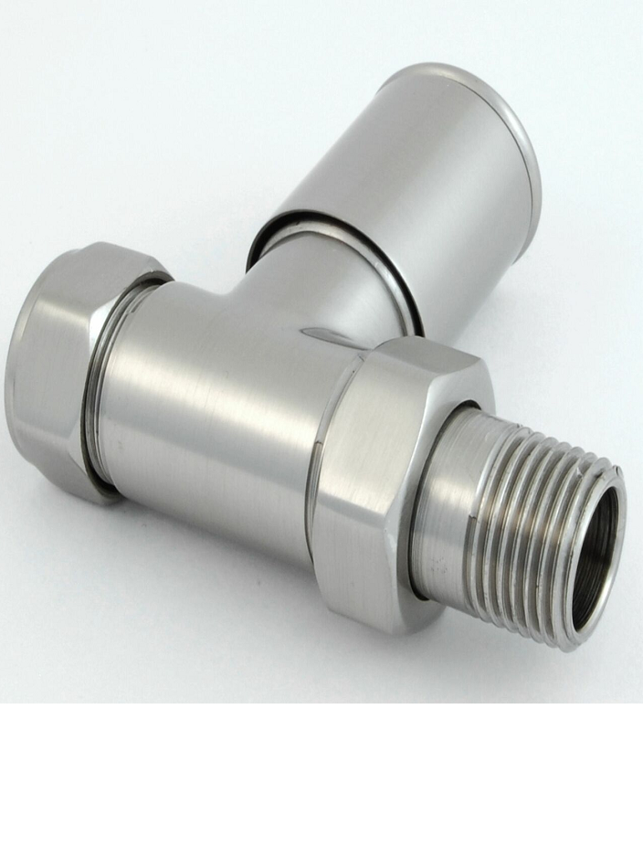 Milan Straight Manual Valve - Satin Nickel