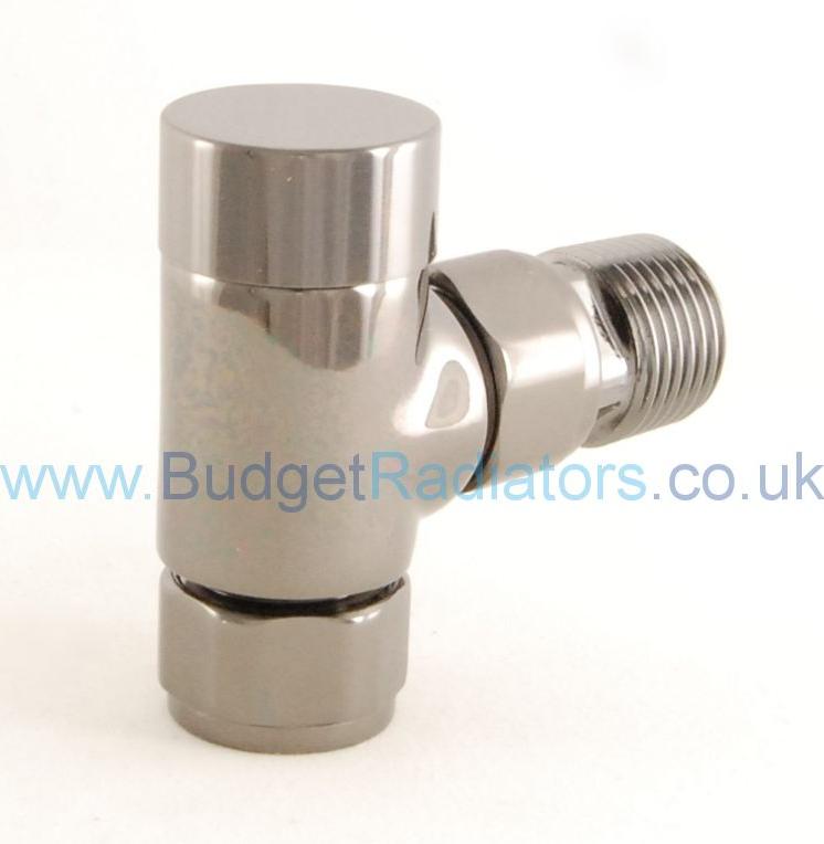 Milan Angled Manual Valve - Black Nickel