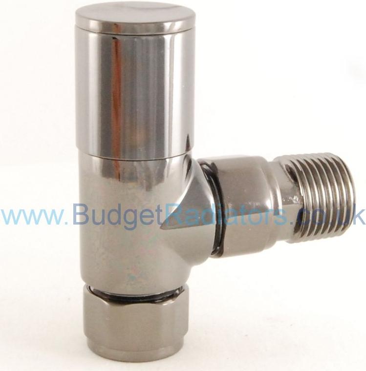 Milan Angled Manual Valve - Black Nickel