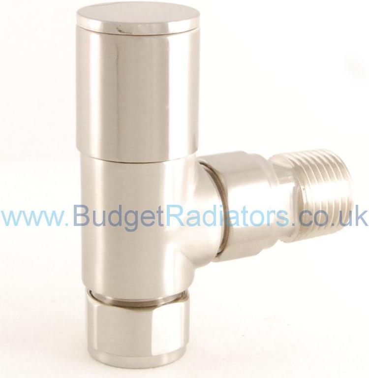 Milan Angled Manual Valve - Satin Nickel